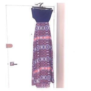 maxi Nordstrom strapless dress